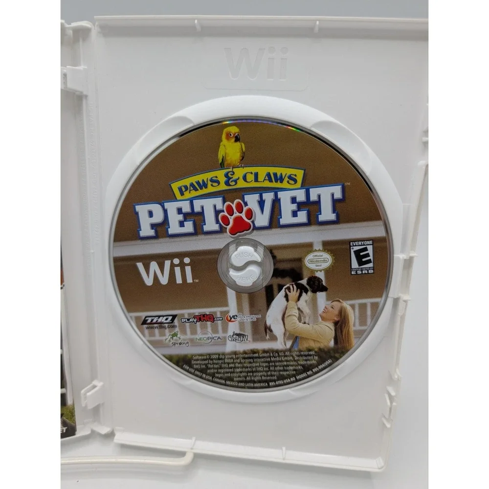 Paws And Claws Pet‎ Vet - Nintendo Wii Complete CIB